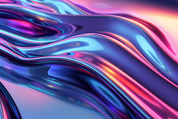 Wall Mural - Beautiful texture surface neon wave, design natural abstract background