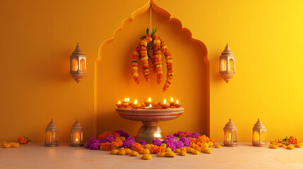 makar sankranti, diwali, lohri indian traditional festival background