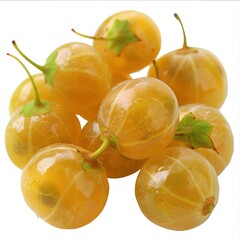 Sticker - Indian gooseberries on transparent png isolated 