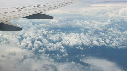 Canvas Print - Time-lapse photography of flying in the clouds