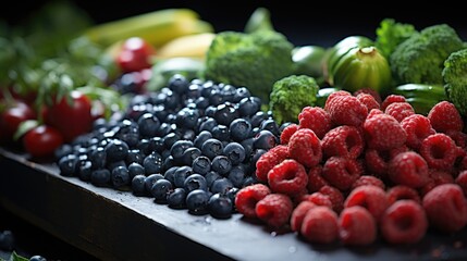 Poster - fresh fruits and vegetables  