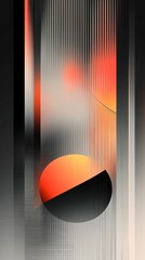 Fototapete - An abstract blend of lines and geometric shapes featuring a vibrant color palette, evoking modern artistic expression.