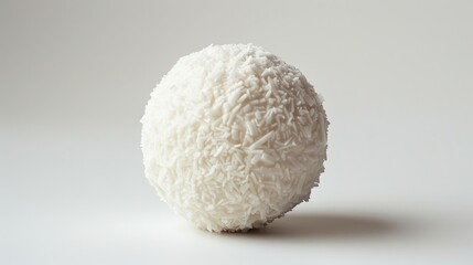 A Perfectly Round White Coconut Candy