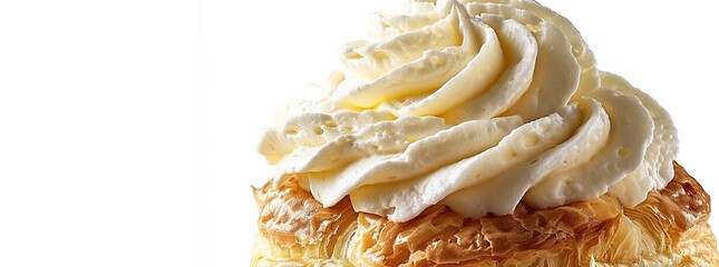 Poster - Close-up of Whipped Cream on Pastry