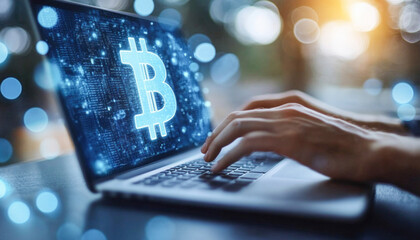 Programmer is developing software for trading and investing in bitcoin cryptocurrency