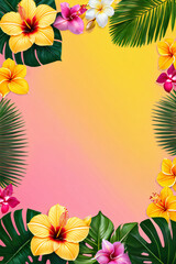 Poster - flower frame