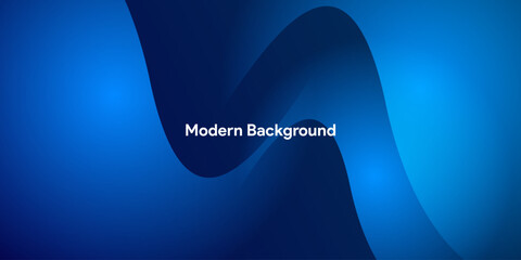 Poster - Dynamic vibrant colorful gradient blue background	