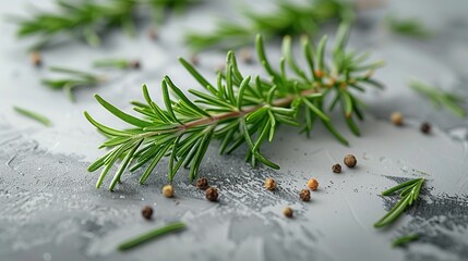 Poster - Rosemary Sprig with Peppercorns