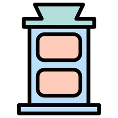 Sticker - furniture household window Filled Outline Icon