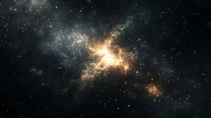 Wall Mural - nebula gas cloud in deep outer space