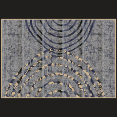 Wall Mural - rug seamless texture with square and stripes pattern, ethnic fabric, grunge background, boho style p