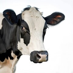 Wall Mural - Cow Farm isolated on white background