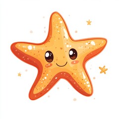 Wall Mural - vector graphic of a starfish