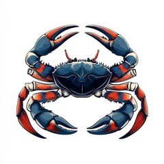 Wall Mural - vector graphic of a crab