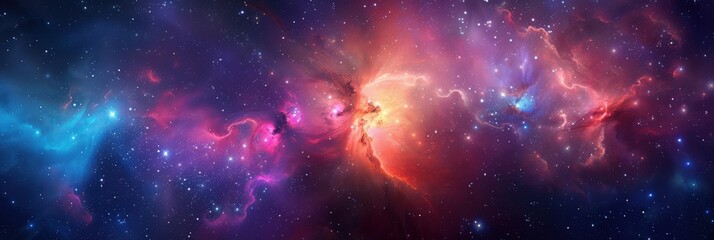 Wall Mural - galaxy cloud. colorful space nebula with starry night sky in cosmic universe