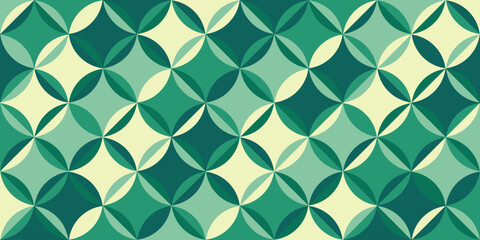 Fototapete - abstract geometric pattern background, seamless geometric pattern with vintage color.
