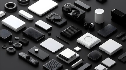 Poster - High Contrast Minimalist Icons for Clear and Effective Presentation Visuals