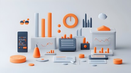 Poster - Minimalist and Clean Icon Set for Infographic Design