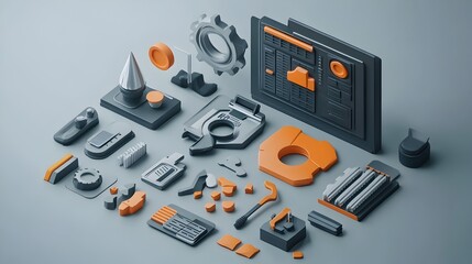 Poster - Professionally Designed Minimalist Icon Set for Corporate Presentations