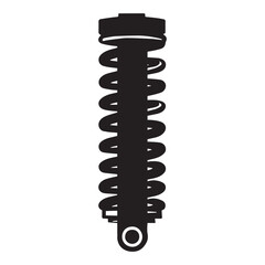 Tools Clipart Design - Shock Absorber Vector  illustration in black and white