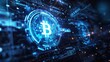 © MeharUn - Futuristic bitcoin background