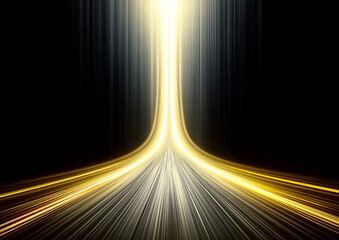 Aufkleber - abstract golden background with magic light rays and bokeh effect