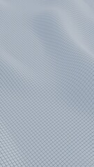 Poster - Smooth Wavy Pattern in Soft Light Blue Tones