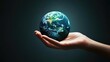 © Matcha_09 - Human hand holding a green Earth, representing the need for global unity in preserving our planet