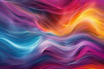Poster - Abstract colorful waves background flowing in a vibrant design creating a sense of movement and energy