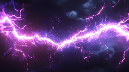 Purple electric lighting, abstract electrical background