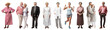© Rawpixel.com - Diverse people full body png cut out element set