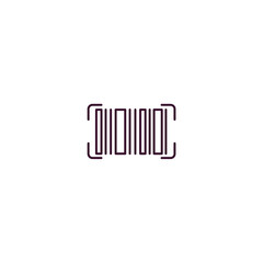 Poster - barcode outline icon. Linear vector from delivery concept. Thin line barcode icon isolated on white background