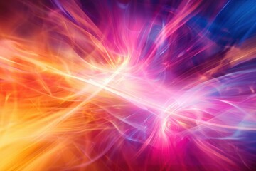 Aufkleber - abstract background with colorful energy field moving in bright waves