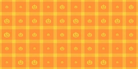 Wall Mural - Halloween seamless background with pumpkin for textile fabric design, wrapping paper, website wallpapers, textiles, wallpaper and apparel.