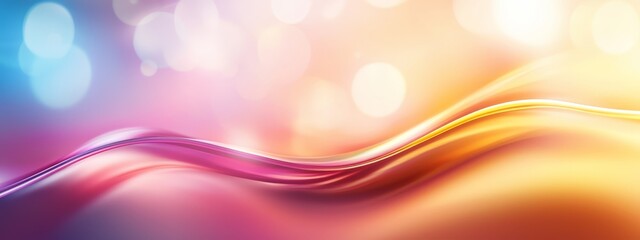 Canvas Print - blue, yellow, pink, and orange, with backlit bokeh