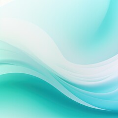 Pastel tone electric turquoise white gradient defocused abstract photo smooth lines pantone color background