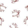 © Elena - The pattern of bows for packaging design.