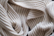 © Alisa - Sweater. White sweater. Knitting. Knitted blanket. Knitted scarf. Scarf. Knitted print. Autumn. Winter. Print. Pater. Autumn atmosphere. Winter cold. Symmetrical pattern. Loops
