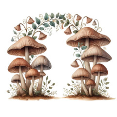 arch mushroom - boho wood animal