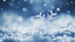© Elmin - Close-up pictures of real snowflakes falling in the snow, taken outside in very cold weather.