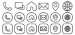 © Akhmad Nur Fahrozi - Contact us outline icon vector pack