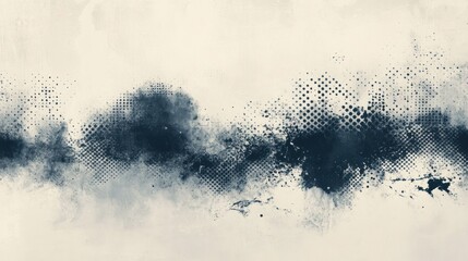 Poster - Abstract Watercolor Background with Halftone Dots