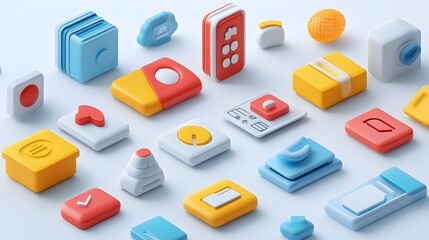Poster - Crisp Scalable Digital Icon Set for Professional Slide Presentations