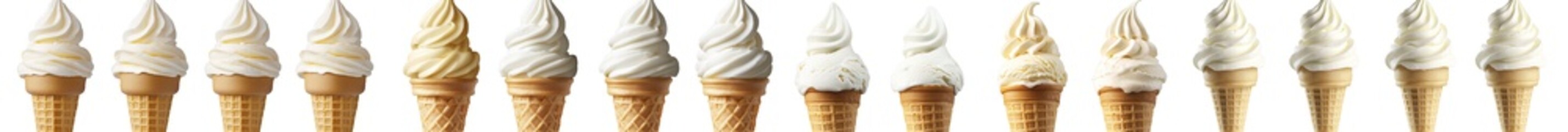 Aufkleber - An ice cream side view with a transparency background is set up