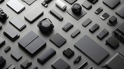 Poster - Monochrome Minimalist Icons for Clean and Modern Presentations