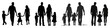 © Rawpixel.com - Silhouette family full body png cut out element set