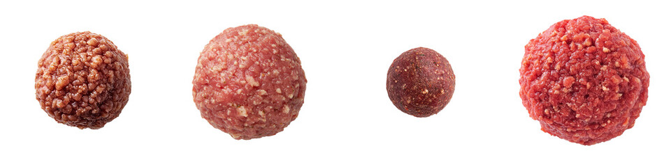 Poster - An enlarged view of the top of a ground pork joint on a transparency background