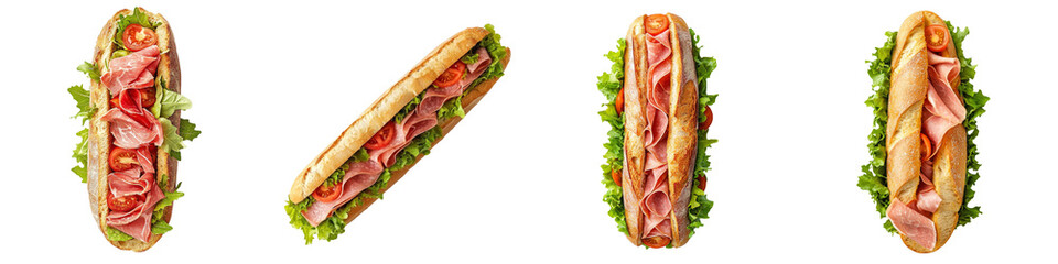 Poster - Detailed view of sub sandwich top on transparency