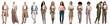 © Rawpixel.com - Diverse women full body png cut out element set