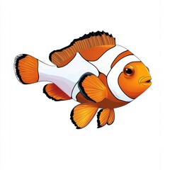 Wall Mural - vector graphic of a clownfish